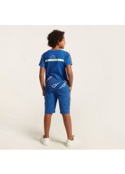 Kappa Solid Shorts with Elasticated Closure and Pockets