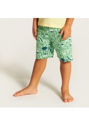 Juniors Graphic Print T-shirt and Shorts Set