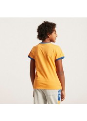 Kappa Chest Panel T-shirt with Round Neck and Banda Tape