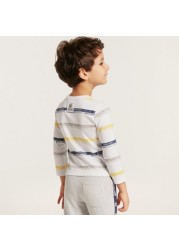 Expo 2020 Striped T-shirt with Long Sleeves