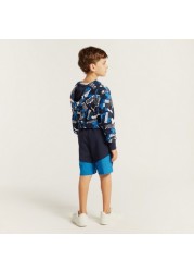 PUMA Printed Shorts with Pockets and Elasticated Waistband