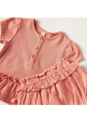 Giggles Ruffle Detail Top and Shorts Set