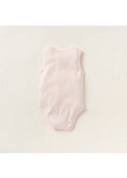 Giggles Applique Detail Sleeveless Bodysuit