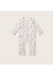 Juniors Printed Sleepsuit with Long Sleeves - Set of 3