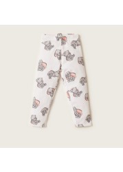 Disney Dumbo Print Leggings with Elasticated Waistband - Set of 2