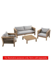 Seychelles Acacia Wood Single Sofa W/Cushions Generic (80 x 77 x 65 cm)