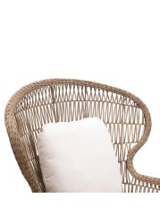 كرسي بيسترو محبوك مفتوح كوكون مع وسائد VS-MFC05 (102 × 86 × 118 سم)