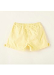 Juniors Bow Applique Detail Shorts with Elasticised Waistband