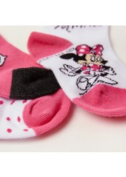Disney Minnie Mouse Print Socks - Set of 3