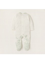 Giggles Paisley Printed Sleepsuit with Peter Pan Collar