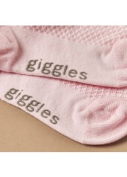 Giggles Embroidered Frill Detail Socks