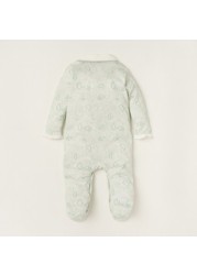 Giggles All-Over Printed Closed Feet Sleepsuit with Long Sleeves