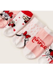 Disney Minnie Mouse Print Socks - Set of 5