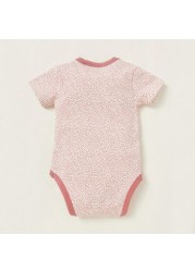 Love Earth Printed Round Neck Organic Bodysuit