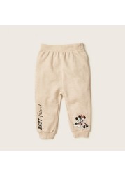 Disney Mickey and Minnie Mouse Print T-shirt and Jog Pants Set