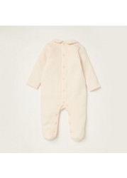 Giggles Textured Closed Feet Sleepsuit