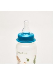 Juniors Printed 3-Piece Feeding Bottle Set - 250 ml