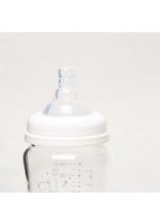 Giggles Printed Glass Feeding Bottle - 120 ml