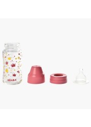 Beaba Printed Wide Neck Feeding Bottle - 240 ml