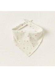 Juniors All Over Print Bandana Bib with Snap Button Closure