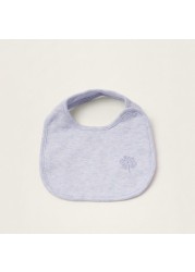 Juniors Solid Bib with Press Button Closure