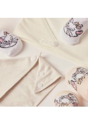 Disney Marie Print Bib and Booties - Set of 2