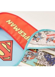 Superman Print Bib with Hook and Loop Closure - Set of 2