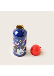 Mickey Mouse Print Bottle with Cap - 360 ml