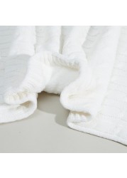 Juniors Knitted Sherpa Blanket - 76x100 cms