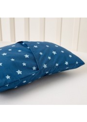 Juniors Star Print Pillow with Embroidered Detail