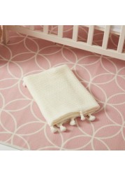 Juniors Textured Blanket with Tassels - 76x102 cms