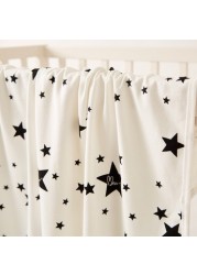 Juniors All-Over Star Print Receiving Blanket with Hood - 80 x 80 cms