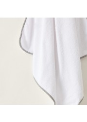 Giggles Embroidered Towel with Hood - 76x66 cms