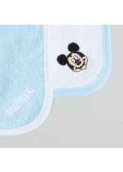 Mickey Mouse 6-Piece Cotton Washcloth Pack - 25x25 cms