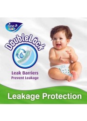 Fine Baby DoubleLock Technology Size 5, 70-Piece Diaper Pack - 11-18 kgs