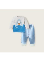 Juniors 4-Piece Printed T-shirt and Pyjama Set