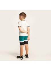 Juniors Panelled Shorts with Drawstring Closure and Pockets