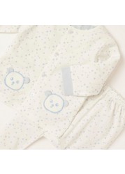 Juniors Printed Shirt and Pyjama Set