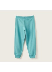 Juniors Solid Jog Pants with Pockets and Drawstring Closure