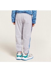 Juniors Solid Knit Pants with Drawstring Closure and Side Panel Detail