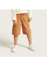 Eligo Textured T-shirt with Solid Shorts