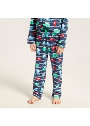 Juniors Printed Shirt and Pyjama Set