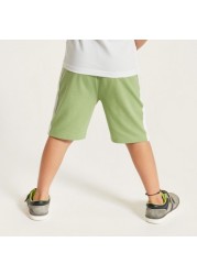 Juniors Solid Shorts with Drawstring Closure