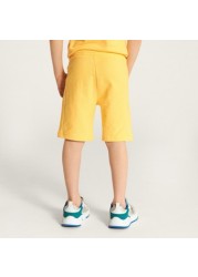 Juniors Solid Shorts with Pockets and Drawstring Closure