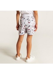 Sanrio Hello Kitty Print Shorts with Elasticised Waistband and Pockets