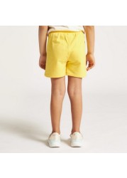 Juniors Solid Shorts with Drawstring Closure