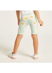 Juniors Printed Shorts with Elasticated Waistband