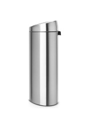 Brabantia Steel Soft Touch Waste Bin (40 L, Silver)