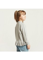 Juniors Unicorn Embellished Sweater with Long Sleeves