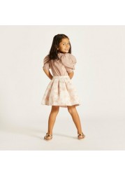 Juniors Textured Skirt with Elasticated Waistband